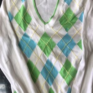 Women’s Lilly Pulitzer argyle sweater